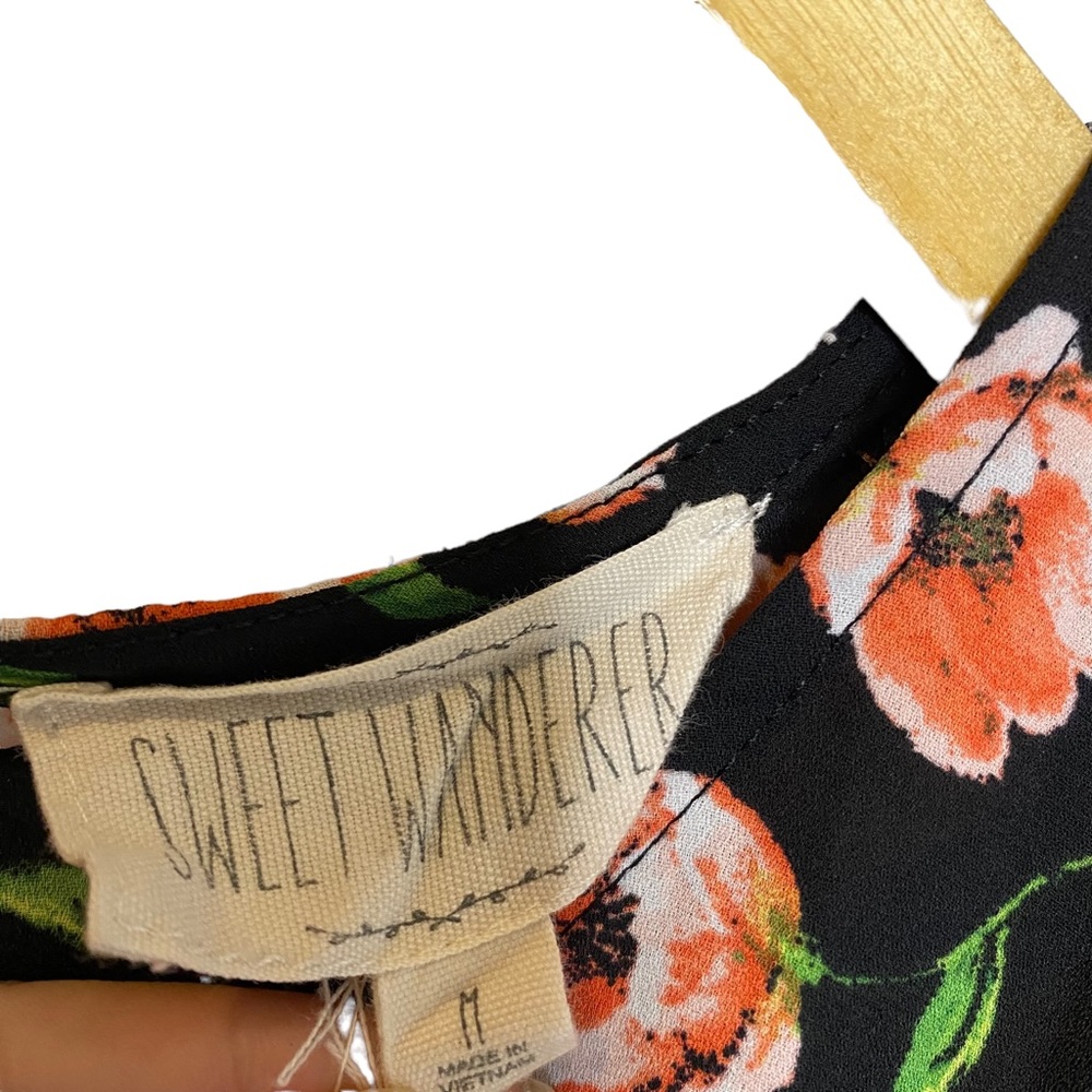 Sweet Wanderer Romper Medium Black Floral - Picture 2 of 4